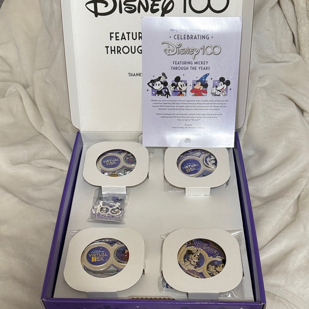 NIB runDisney 2023 100th Anniversary Medals